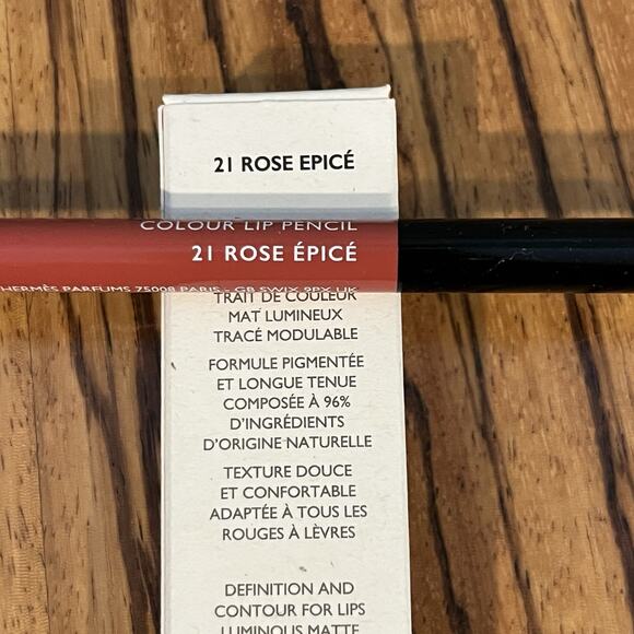 Hermes Trait D'Hermès Colour Lip Pencil 21 Rose Epicé 0.03oz. / 0.9g - Picture 4 of 4